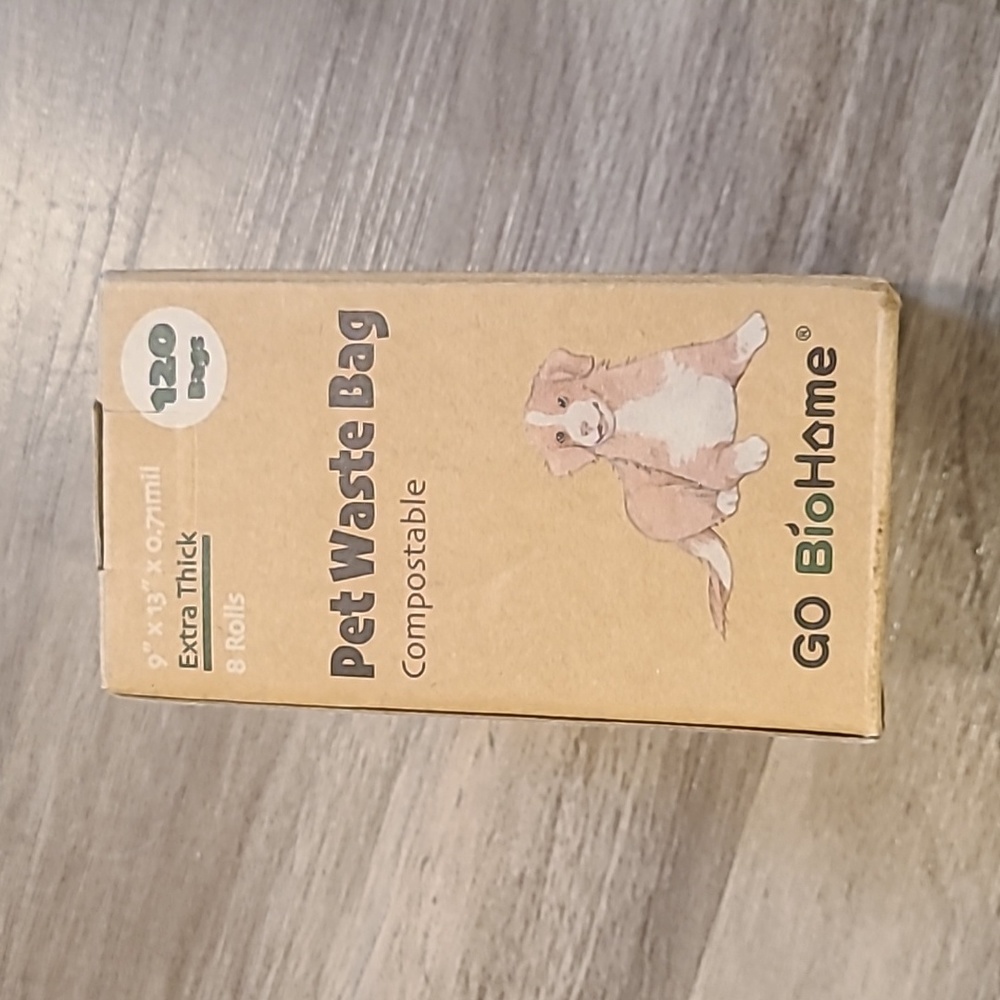Go BioHome Compostable Dog Poop Bag 120 counts pink